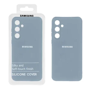 قاب نیو سیلیکون محافظ لنزدار RFF مدل Samsung Galaxy A55 - آبی فیلی (پک دار)