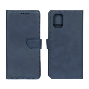 کیف چرمی موبایل مگنتی Samsung Galaxy A71 - سرمه ای