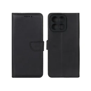 کیف چرمی موبایل مگنتی محافظ لنزدار Honor X7c - مشکی