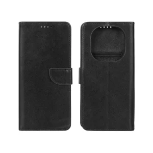 کیف چرمی موبایل مگنتی Xiaomi Redmi Note 14 Pro 4G - مشکی