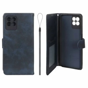 کیف موبایل مگنتی درجه یک داخل خز MNC Plus مدل Realme Narzo 50 - سرمه ای