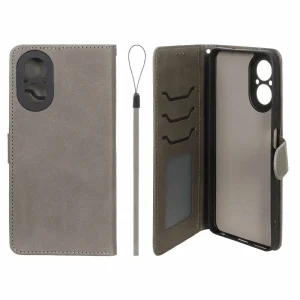 کیف موبایل مگنتی درجه یک داخل خز MNC Plus مدل Realme C67 4G - خاکستری