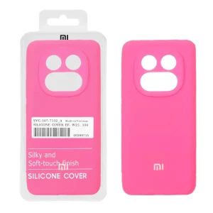 قاب سیلیکونی پاک کنی اورجینال درجه یک Xiaomi Redmi Note 14 Pro 5G / Redmi Note 14 Pro Plus 5G / Poco X7 5G - صورتی فانتزی (پک دار) - NTC