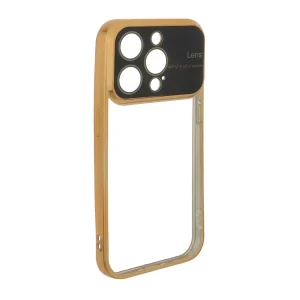 قاب دور رنگی محافظ لنز شیشه ای Apple iPhone 15 Pro - طلایی
