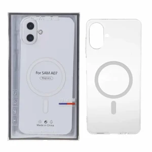 قاب اورجینال کریستالی MagSafe شفاف Premium مدل Samsung Galaxy A07 (پک دار)