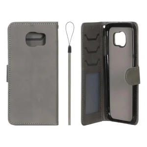 کیف موبایل مگنتی درجه یک داخل خز MNC Plus مدل Samsung Galaxy S6 - خاکستری