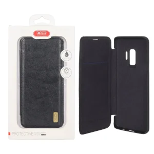 کیف موبایل چرمی XO داخل مخمل Samsung Galaxy S9 - مشکی (پک دار)