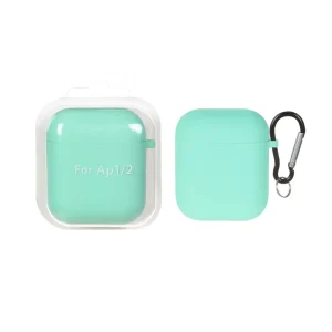 کاور ایرپاد سیلیکونی اورجینال Apple Airpods 1 / 2 - سبزآبی